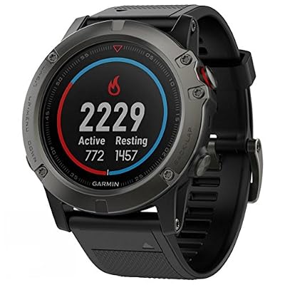 Garmin Fenix 5X Sapphire Bluetooth Nero, Grigio orologio sportivo