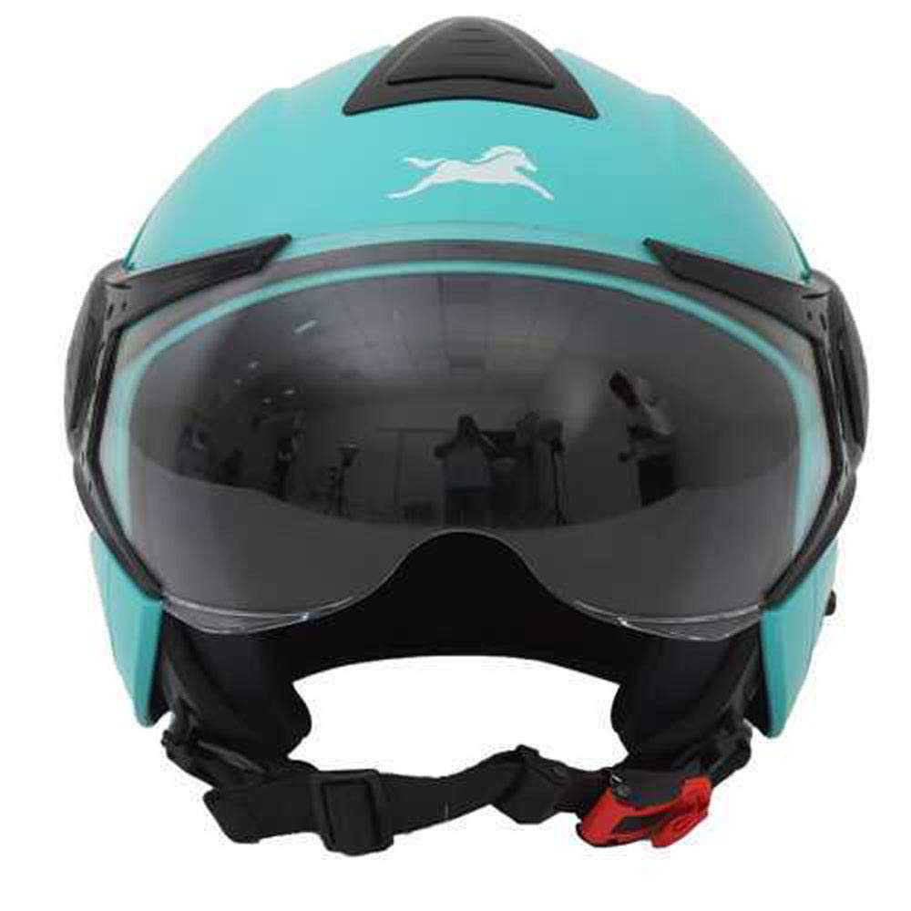 TVS Half Face Motorcycle Helmet, ISI DOT Certified, Blue, Size L, Clear Visor Helmet - Review, Price and Buying Guide