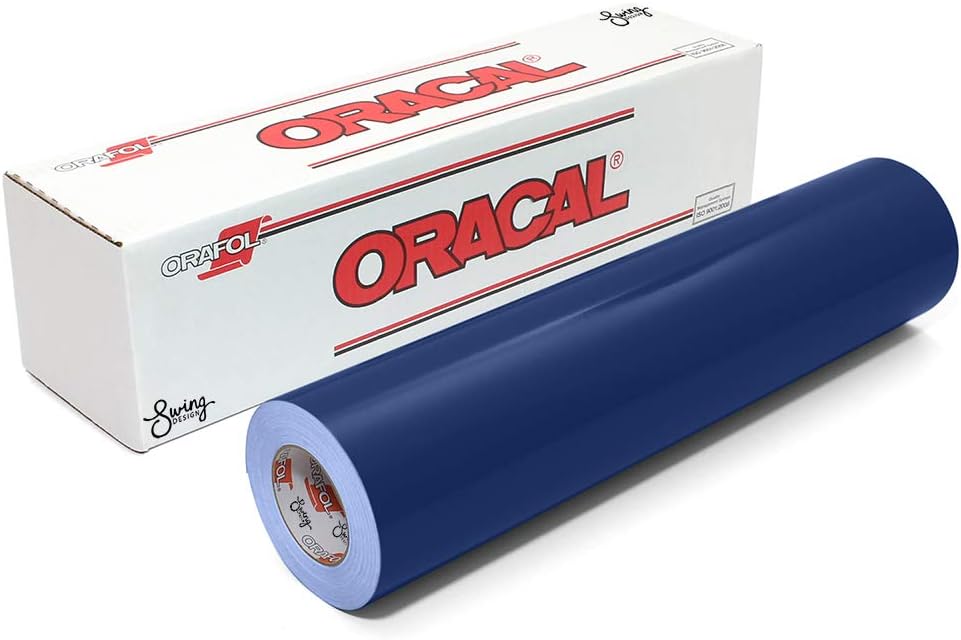 Oracal 651 Glossy Permanent Vinyl 12 Inch x 6 Feet - Dark Blue