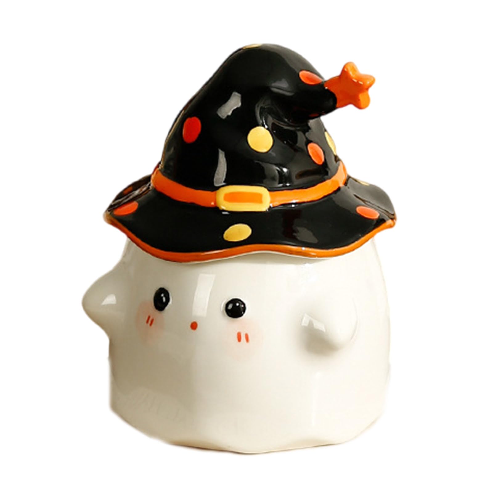 HUANGING Cartoon Halloween Teas Cups with Handle 350ml Large Ceramic Coffee Mug Porcelains Teas Cups Friend, Family Ceramic Coffee Mug