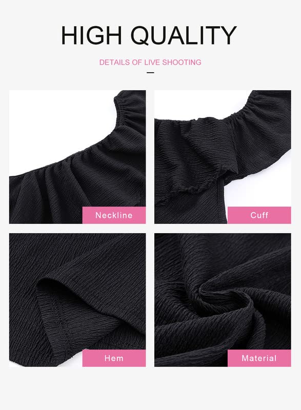 Dokotoo Womens One Shoulder Tops Ruffled Solid Tunic Shirts Sleeveless Loose Tank Top3