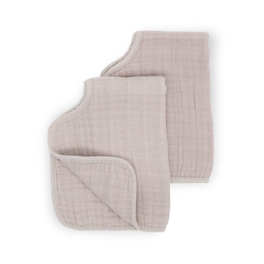Little Unicorn Ultra-Absorbent Premium Burp Cloth 2 Pack | Soft on Baby's Skin | Larger Size | Ergonomic Design | Set of 2 (Porposie)