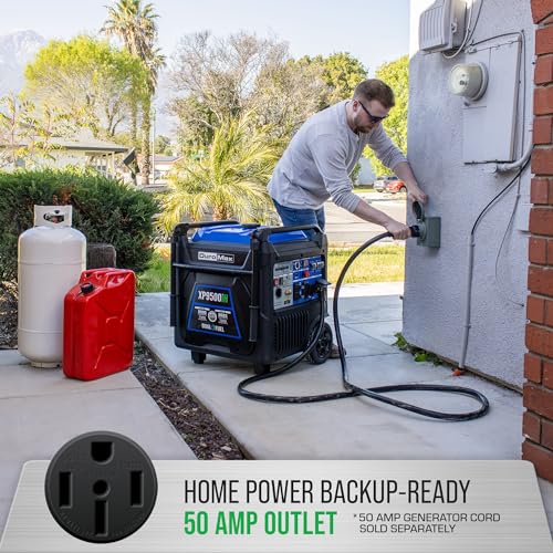 DuroMax XP9500iH 9,500-Watt Dual Fuel Portable Digital Inverter Generator