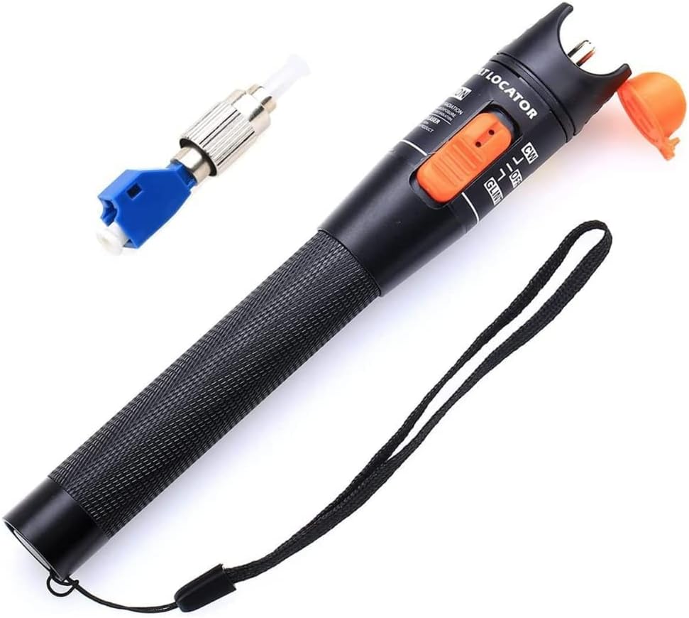 10KM Visual Fault Locator Fiber Tester Detector Meters with FC Male to LC Female Adapter