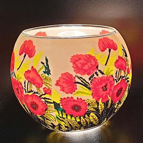 Benaya Glass Nightlight Tealight Holder - Welsh Dragon