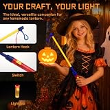DAJASD Elektryczna pałeczka do latarni LED, 4 sztuki, do St Martin, elektroniczna pałeczka do latarni LED, do latarni papierowych, na imprezy dla dzieci, na Halloween i Boże Narodzenie (30 cm)