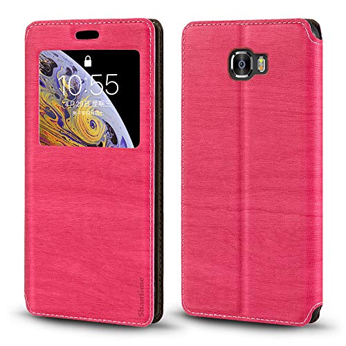 Infinix Note 4 Pro X571 Case, Wood Grain Leather Case with Card Holder and Window, Magnetic Flip Cover for Infinix Note 4 Pro X571