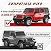 Wrangler JK Running Boards Side Steps Compatible with 2007-2018 Jeep Wrangler JK JKU Unlimited 4 Doors, Heavy-Duty Bolt-on Drop Side Steps Rock Slider Rails