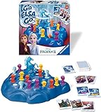 Ravensburger 20425 - Disney Frozen 2 Go Elsa Go, Klassiker in neuem Design für 2-4 Spieler, Kinderspiel ab 4 Jahren, Eiskönigin 2