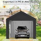 Zoom IMG-1 costway tenda garage per auto Zoom IMG-1 costway tenda garage per auto