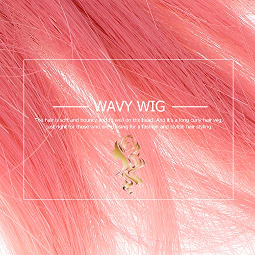 Lurrose Peruca Cosplay Longa Colorida Reta Cheia Com Franja Peruca Lolita Fantasia de Cosplay de Hal