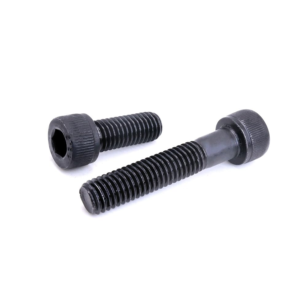 5/10/25/50pcs DIN912 Black Grade 12.9 Alloy Steel M1.4 M1.6 M2 M2.5 M3 M4 M5 M6 M8 Allen Hexagon Hex Socket Cap Head Screw Bolt(45mm,50pcs M1.6)