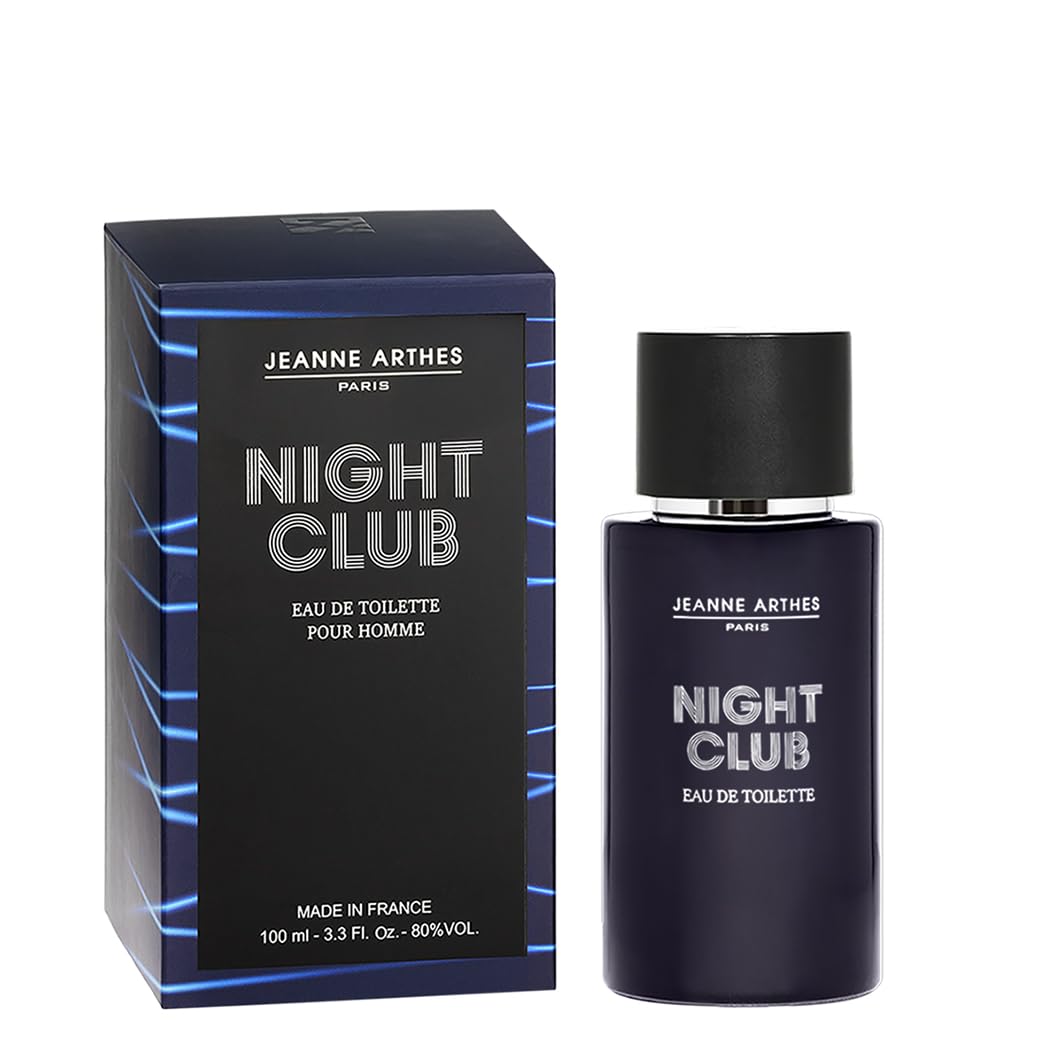 Night Club Eau de Toilette Homme Jeanne Arthes parfum de Grasse 100 ml pour séduction nocturne