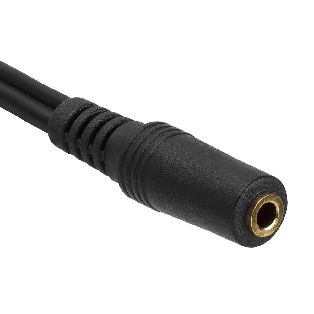 Cmple - 3,5-mm-Buchse auf 2 Cinch-Stecker, Audio-Stereo-Adapter, 3,5-mm-Buchse auf 2-Cinch-Stecker, vergoldetes Y-Kabel, 3,5 mm