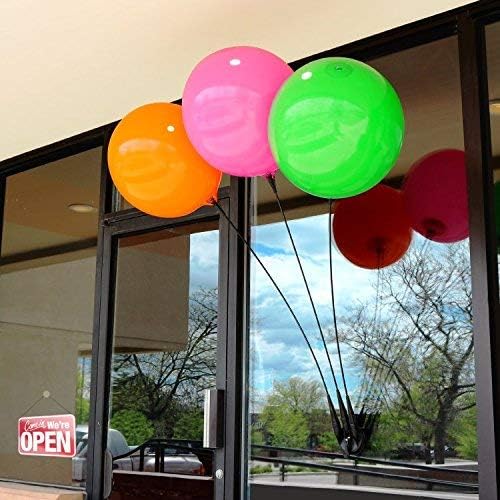 Weatherproof Reusable Seamed Balloon Triple Suction Cup Kit - Helium Free Plastic Outdoor Balloons - Image 2