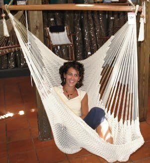 Jumbo Hammock Chair, Natural, Outdoor Hammock, 48x4 Inches, 8 Pounds
