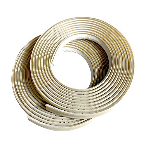 Instatrim 1/2 Inch (Covers 1/4" Gap) Flexible, Self-Adhesive, Caulk and Trim Strips