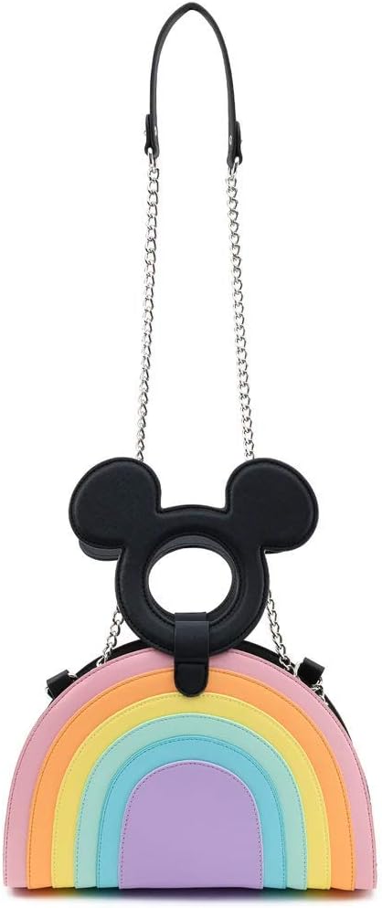 Loungefly x Mickey Mouse Pastel Rainbow Handled Crossbody Bag (One Size, Multi)