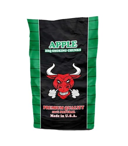TORO - Chunks Apple pour fumoirs et barbecue, bois de pommier, idéal pour viande de porc, poulet, poisson et légumes, cuissons longues, fumage doux et sucré, 7,07 litres