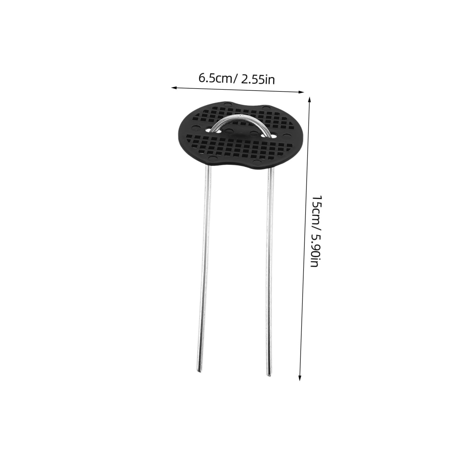 BESTonZON 50 Ensembles Piquets U Galvanisés pour Fixation Sol Lot de Outils de Fixation Solides pour Bâche Paillage et Aménagement Paysager Extérieur
