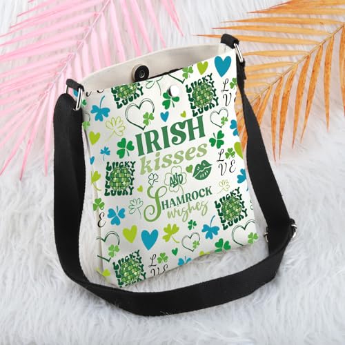 MBMSO Irish Crossbody Bag Shamrock Lucky Gifts Irish Blessing Baptism Gifts St. Patricks Day Gifts Shamrock Crossbody Purse4