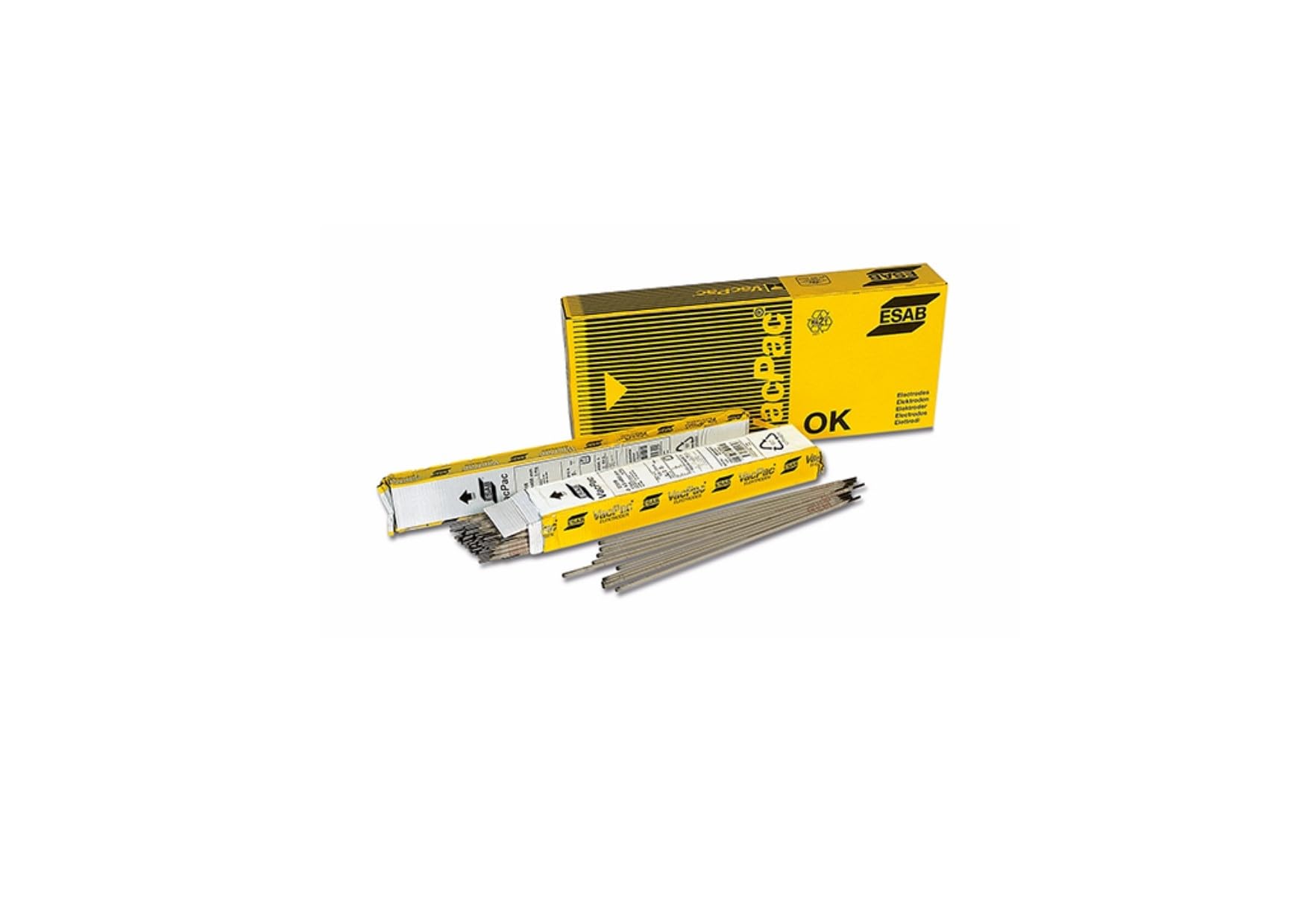 Elettrodi basici OK 94.25 mm 4,0x450 58 pezzi per rame e bronzo