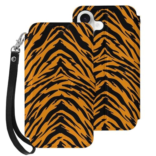 iphone 17用 ケース 虎柄 手帳型 と互換性のある カード収納 いphone17用 カバー 手帳型 Puレザー 横置きスタンド機能 折りたたみ スマホケース スタンド付き アイフォン 17用 ケース 内蔵マグネット 開閉式 財布型 軽量 薄型 耐衝