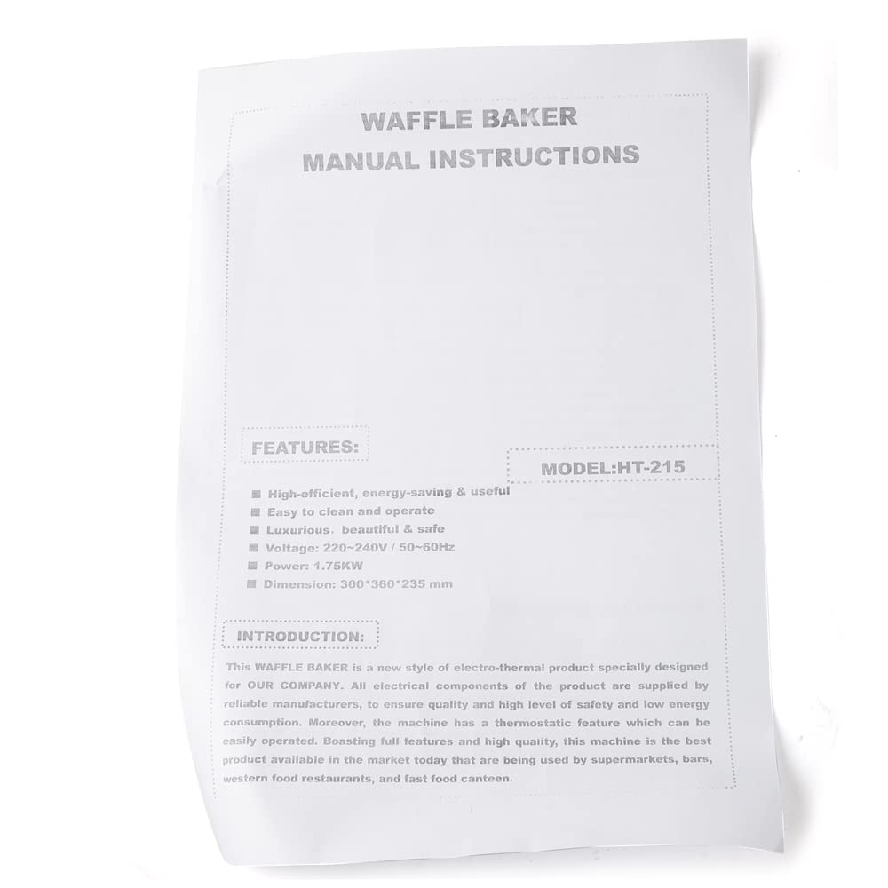 Herzförmiger Waffeleisen 220V 1750W Elektrischer Waffelautomat für knusprige Herz-Waffeln Küchenkleingerät ideal für Frühstück und Familien Einfache Bedienung