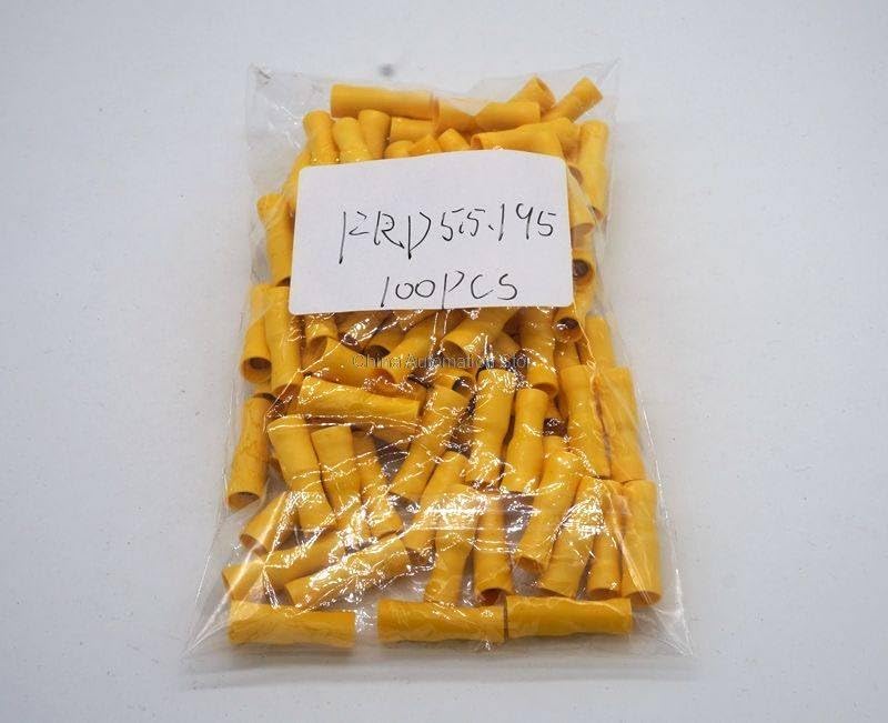 Generic FRD5.5-195 100PCS Bullet Shaped Female Insulating Joint Wire Connector Electrical Crimp Terminal