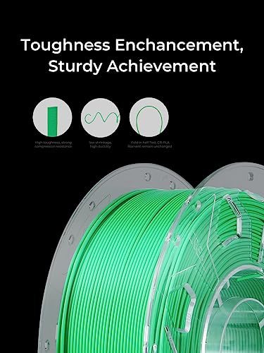 Image of Creality Filament 1.75mm, 3D Printer Filament, 1kg (2.2lbs) Spool, No Warp Enhanced Toughness, Dimensional Accuracy ±0.03mm Printing Filament, for FDM 3D Printers (PLA, White)