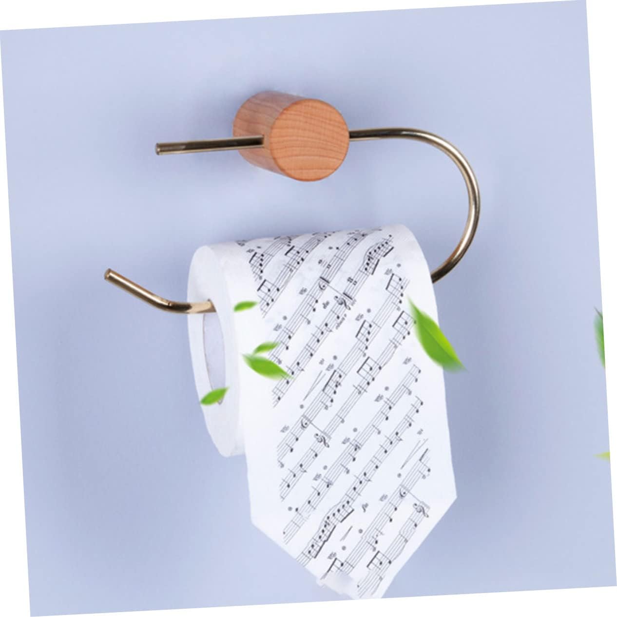 DOITOOL 2pcs Nordic Style Toilet Paper Holder Wall-Mounted Bathroom Roll Stand Phone Groove Space-Saving and Design for