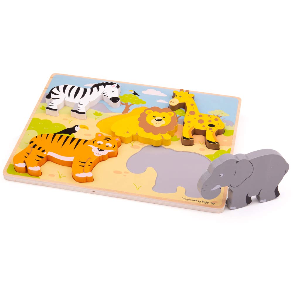 Bigjigs Toys Puzzle 'Menschen, Die Uns Helfen' – 6-teiliges Holz-Puzzle Mit Rettungskräften, Ab 12 Monaten