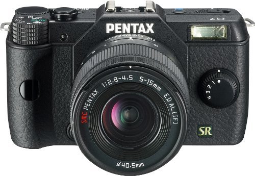 Pentax Q7 02 Zoom Kit Black Mirrorless Digital Camera 12.4Mp Mirrorless Digital Camera With 3-Inch Lcd And5-15Mm (Black) (Discontinued By Manufacturer) #TOP3