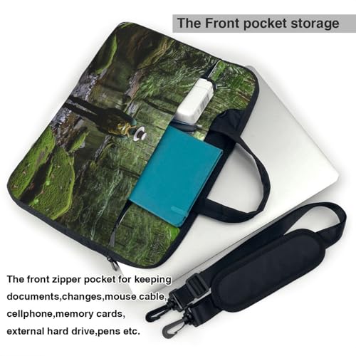 Bolsa para computadora de alta resistencia con detalles de selva tropical 5