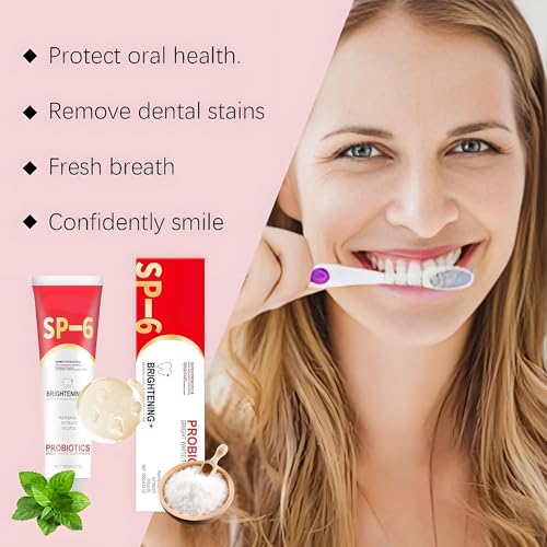 Sp-6 Toothpaste, 2pc Sp-6 Probiotic Toothpaste, Intense Whitening Toothpastes, Probiotische Zahnpasta, Deep Cleaning Care Toothpastes – Bild 3
