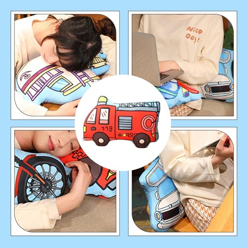 Almohada decorativa con forma de vehículo para evitar malas posturas en el sofá 5