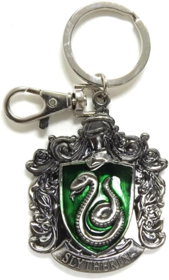 Harry Potter Slytherin School Crest Pewter Keychain