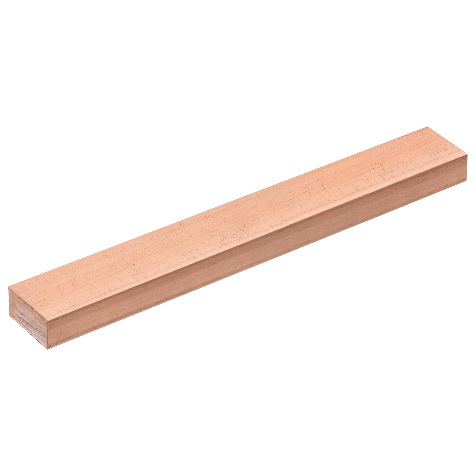 sourcing map Barre plate en cuivre, 1 cm d'épaisseur x 2 cm de largeur x 15 cm de long pour barre omnibus électrique (10 mm x 20 mm x 150 mm)