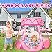 Pop Up Princess Tent with 50 Balls,Ball Pit with for Kid Girl Birthday Gift,Princess Toys for Toddlers with Carrying Bag,Play Tent for Kids Indoor|Outdoor