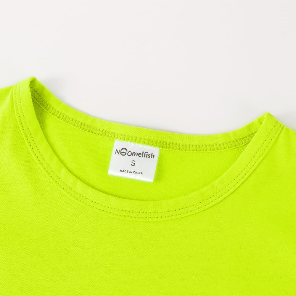 Noomelfish Girls Short Sleeve Crop Tops Kids Summer Dance Cropped T-Shirts (5-14 Years) - Image 3
