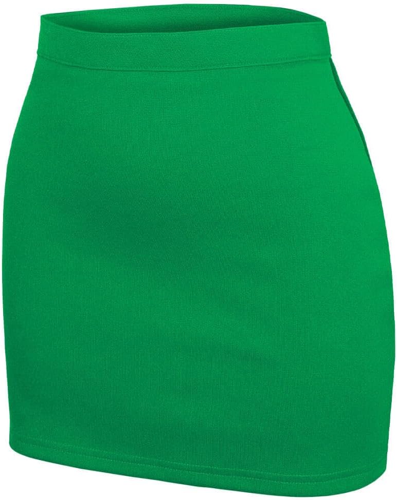 Chasse Classic A-Line Cheer Skirt – Solid Fitted Double Knit Uniform Skirt with Back Zipper and Adjustable Waistband – 100% Polyester
