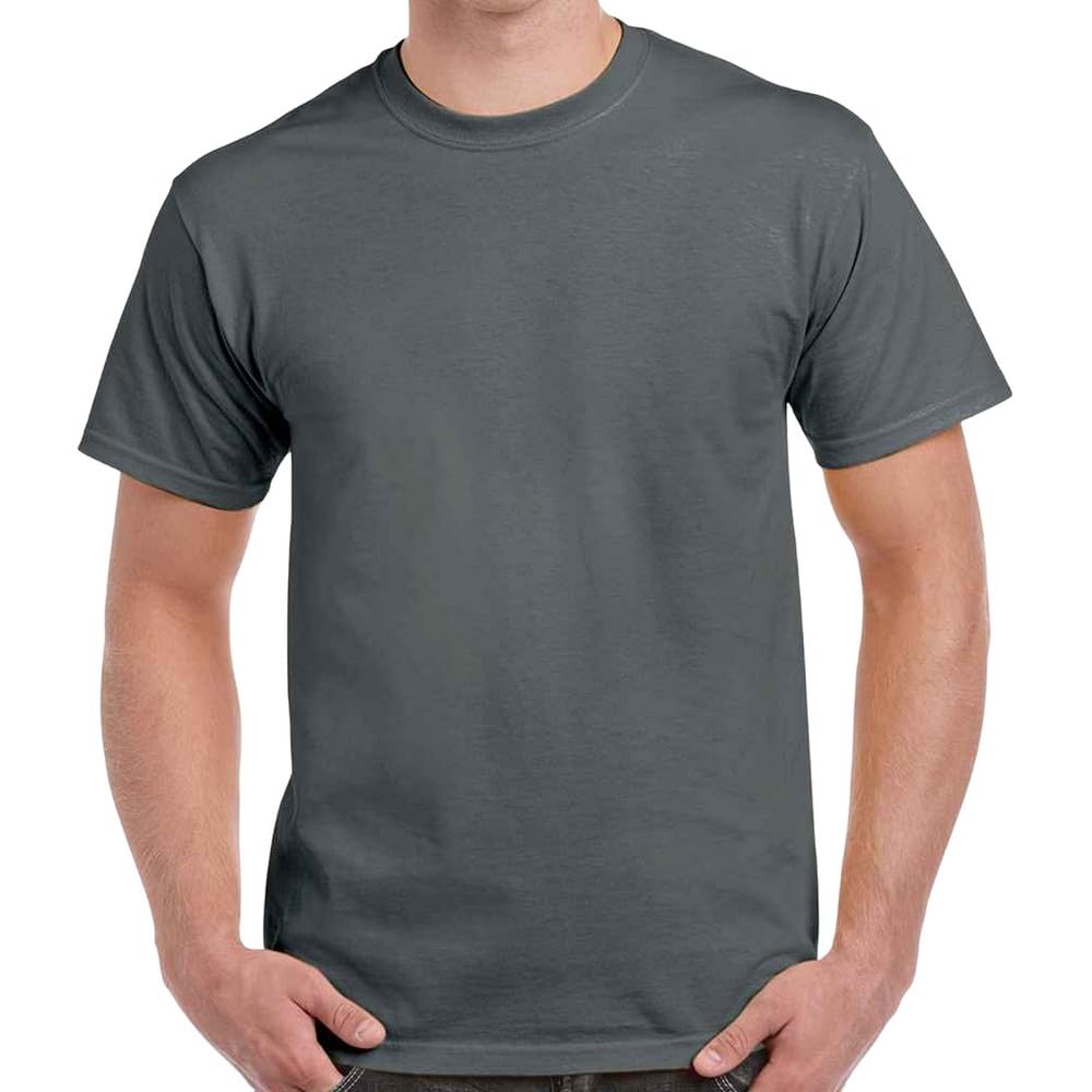 Gildan Adults Unisex Heavy Cotton T Shirt (3XL) (Charcoal)