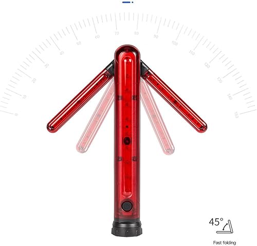Miniatura 5 de Bastones de seguridad de tráfico LED de tráfico de señal de emergencia de carretera bengalas de carretera de hoja extensible Luz de advertencia de