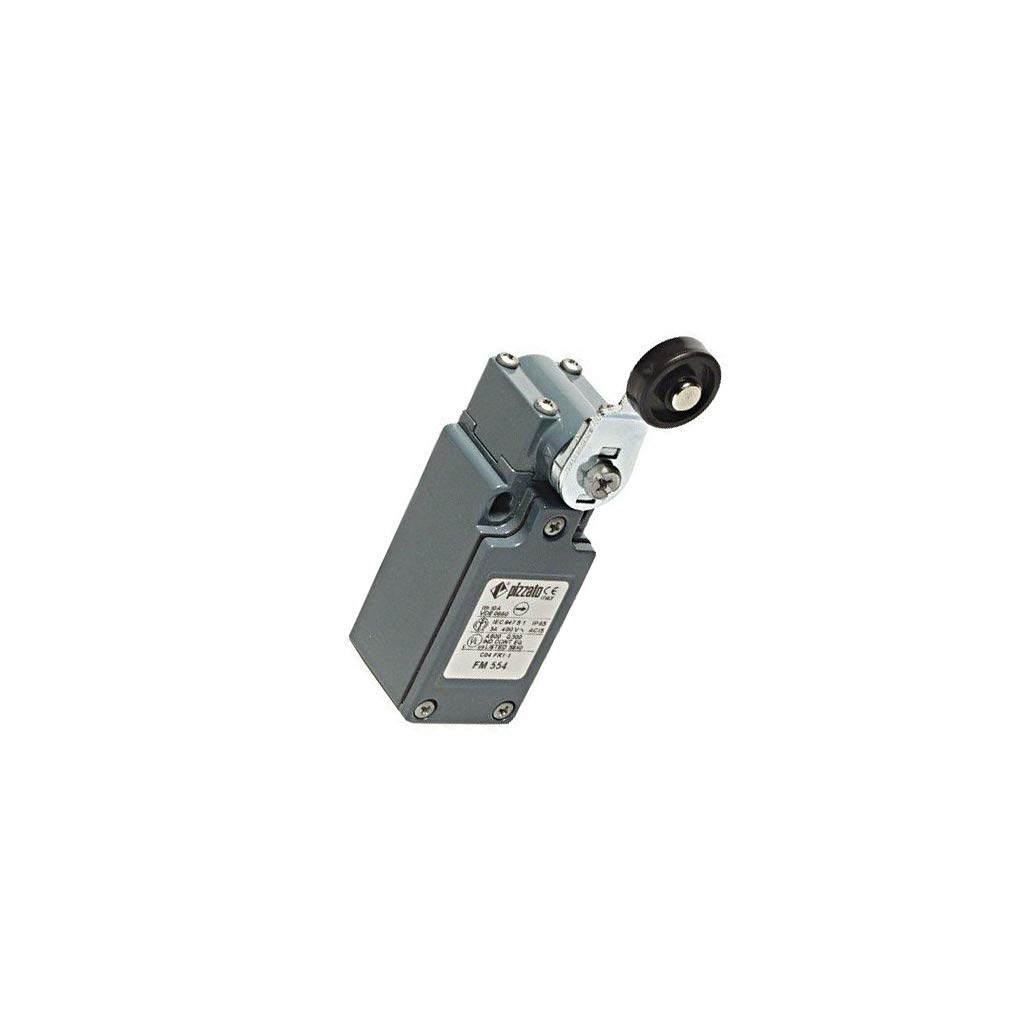 Pizzato Fm 554 Limit Switch Lever R 40Mm, Plastic Roller Ø20mm No + Nc 10A Elett