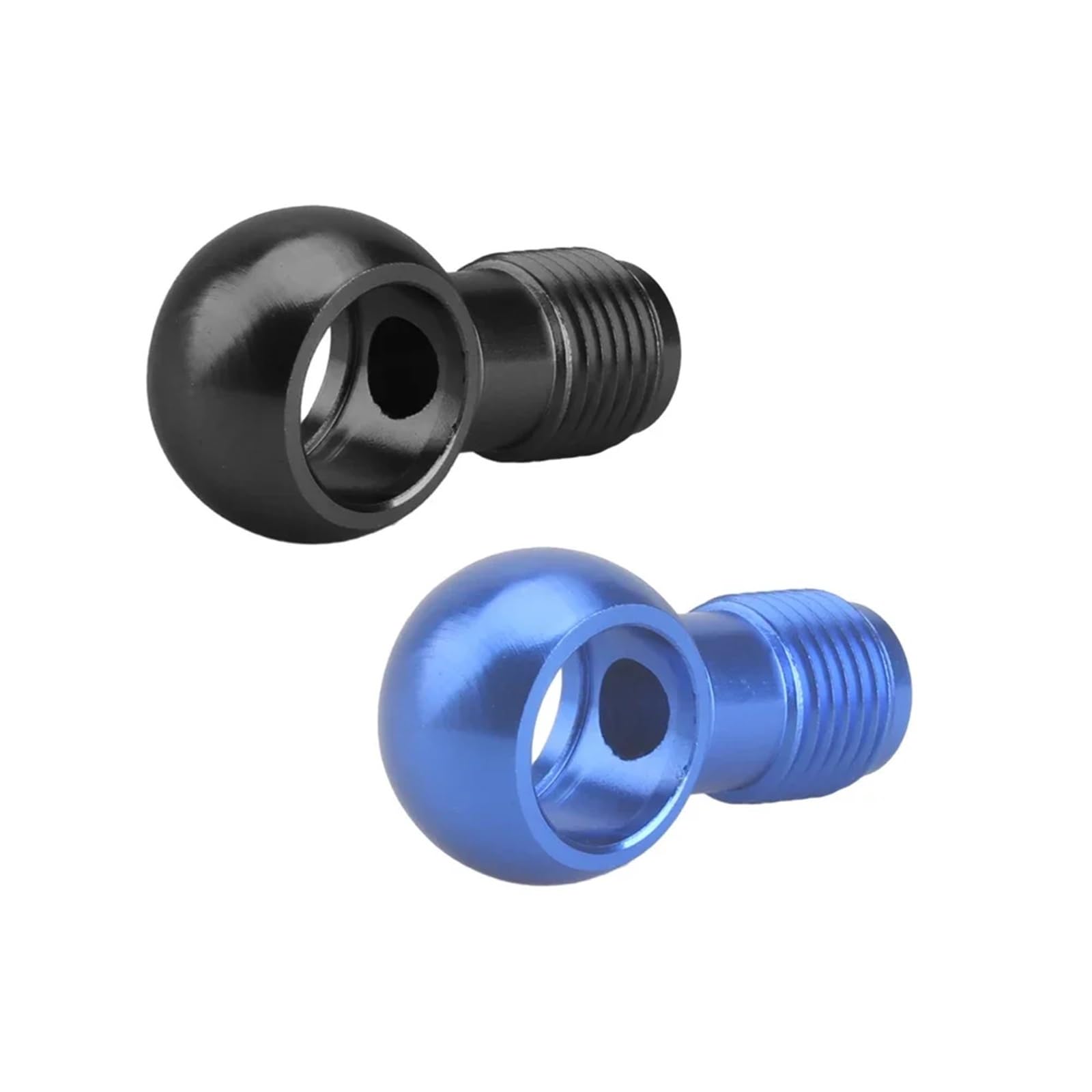 Banjo Fitting 5sets Aluminum Banjo Adaptor Bolt AN3 AN4 AN6 AN8 AN10 an to 12/14/16mm Brake Fitting Blue(An6 to 16mm)
