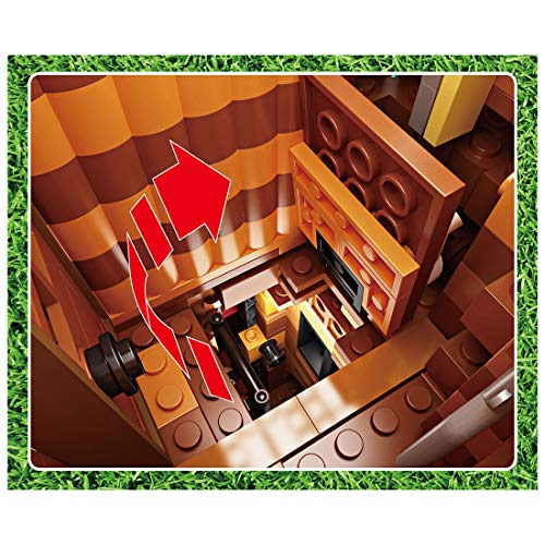 TRUU Bausteine Architektur Modell, Street View - 3958 Teile Baumhaus mit Licht, Modular Haus Bausteine Kompatibel mit… – Bild 7