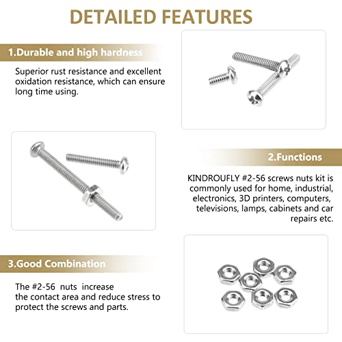 image for Kindroufly 242 Pieces #2-56x 5/32