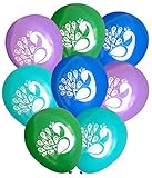 Peacock Latex Party Balloons (16 pcs) by Nerdy Words