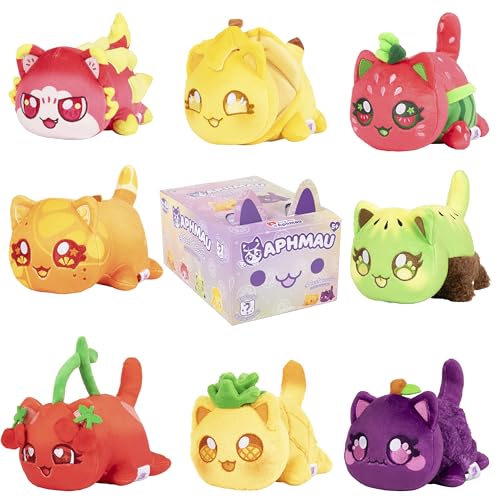 Aphmau 6 MeeMeows Mystery plush Fruit Collection 8 to collect Unboxing toy You Tube Toys Aphmau Channel
