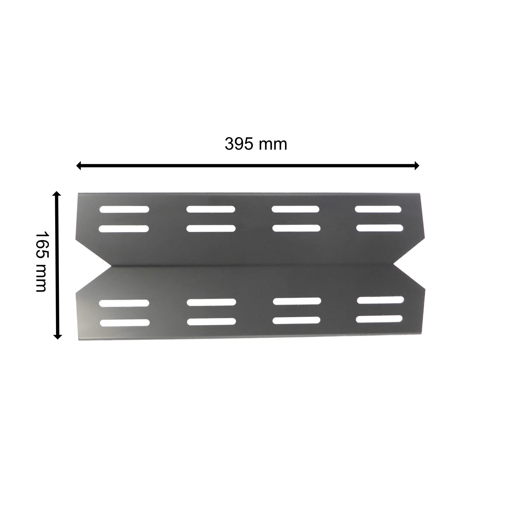 Fire World Brennerabdeckung Flammenverteiler Edelstahl Landmann Triton 2 und 3 I 39,5 x 16,5 cm I Gasgrill Flammenblech Aromaschienen Made in Germany 1 Stück (Landmann Triton 2 und 3)